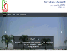 Tablet Screenshot of inmobiliariatierra.com